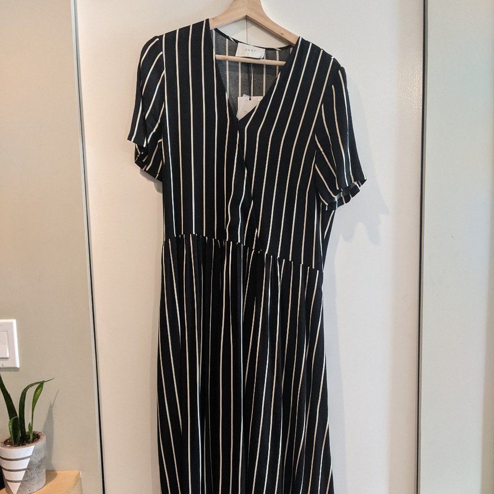 BNWT JUST FEMALE striped maxi dress